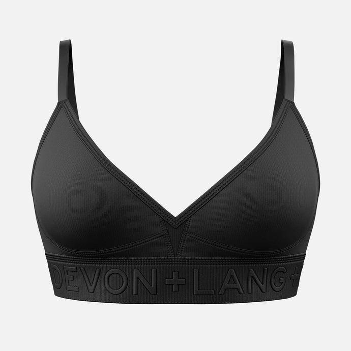 Bria Bralette - No Mesh Panels - Obsidian