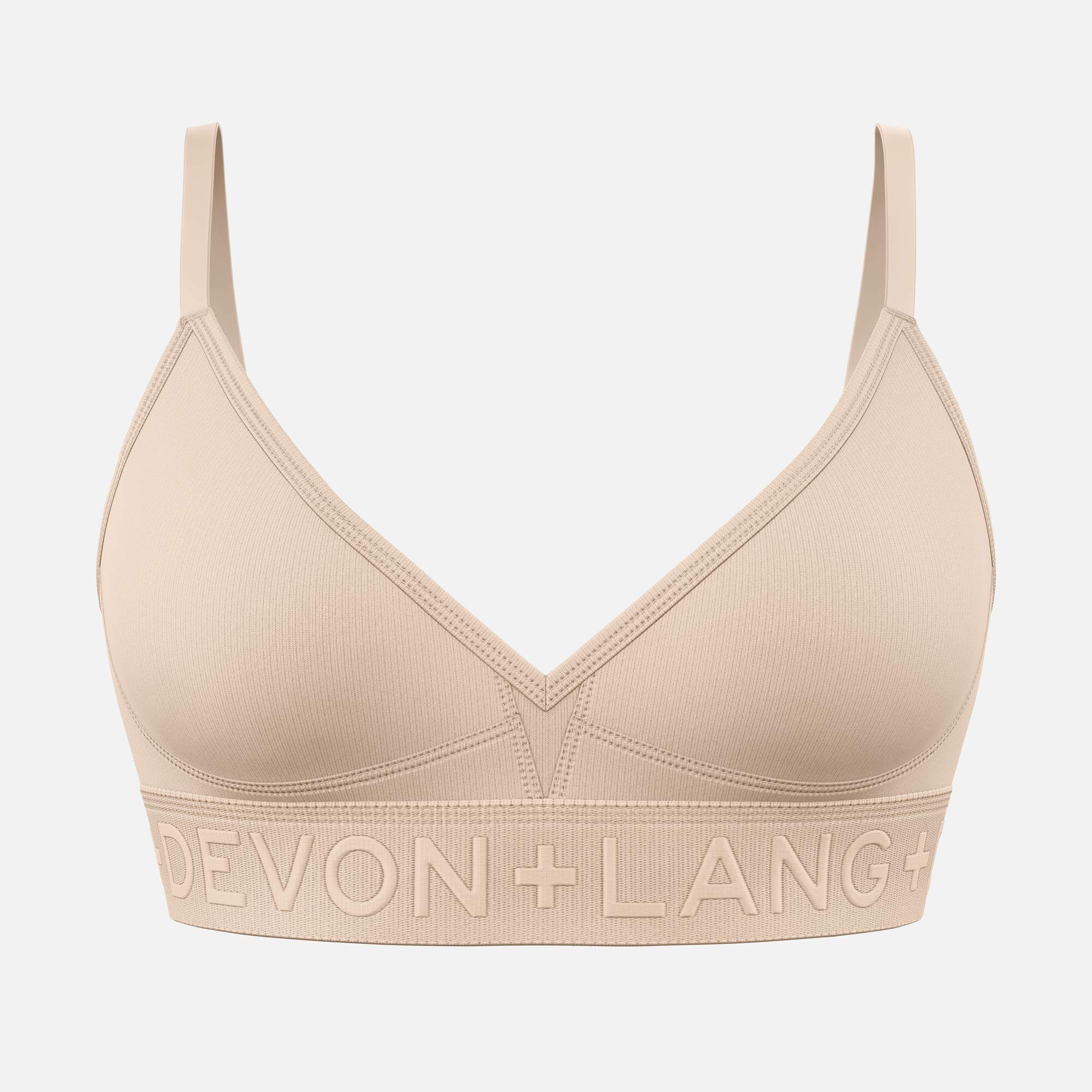 Bria Bralette - Sand (No Mesh Panels)