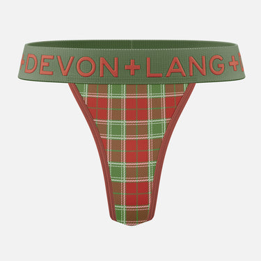 Bria V-Thong - Vintage Tartan