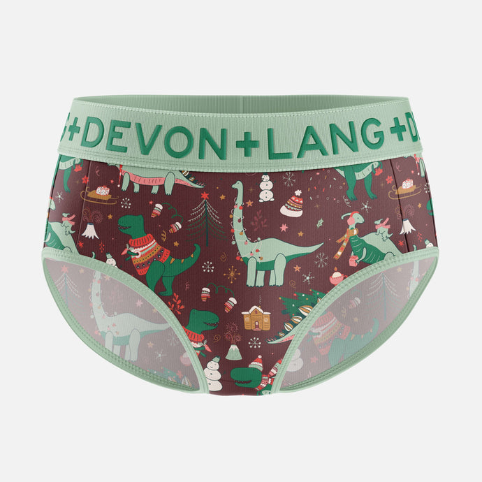 Bria Bikini Brief - Chilly Dinos