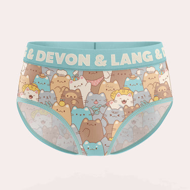 Bria Bikini Brief - Cat Stack