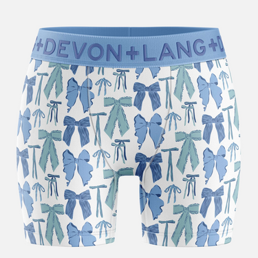 Bria Women's Boxer Brief - Blue Bows