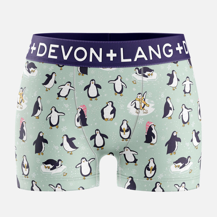 Bria Women's Boyshort - Penguin Party