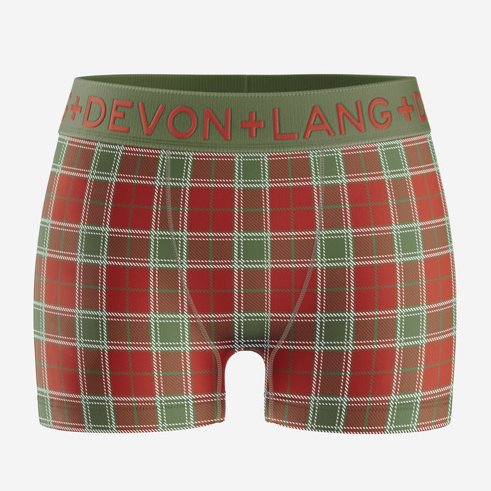 Bria Women's Boyshort - Vintage Tartan