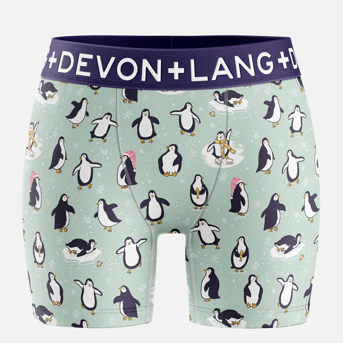Bria Women's Boxer Brief - Penguin Party