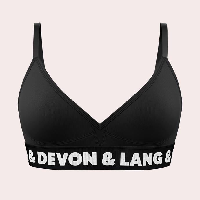 Bria Bralette - Hi-Contrast Obsidian