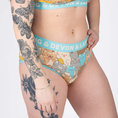 Bria Bikini Brief - Cat Stack