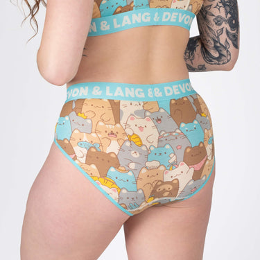 Bria Bikini Brief - Cat Stack