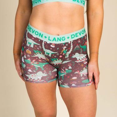 Bria Women's Boxer Brief - Chilly Dinos