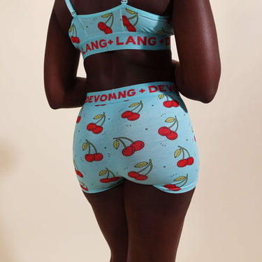 Bria Women's Boyshort - Cherries