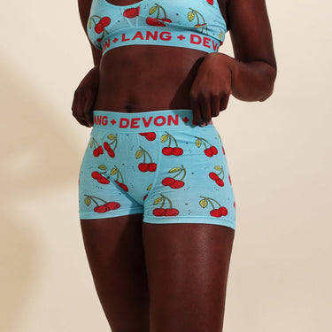 Bria Women's Boyshort - Cherries