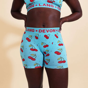 Bria Women's Boxer Brief - Cherries