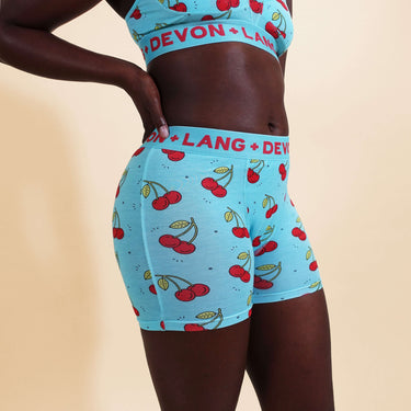 Bria Women's Boxer Brief - Cherries