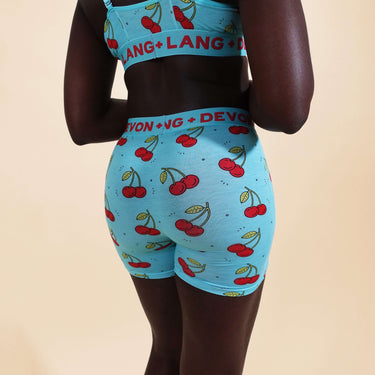 Bria Women's Boxer Brief - Cherries