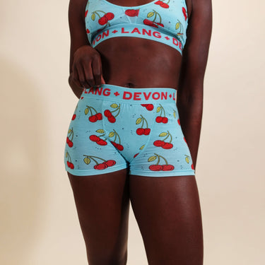 Bria Women's Boyshort - Cherries