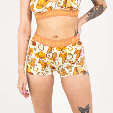 Bria Women's Boyshort - Saddle Up