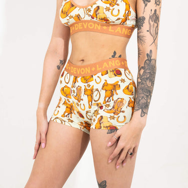Bria Women's Boyshort - Saddle Up