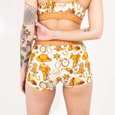 Bria Women's Boyshort - Saddle Up