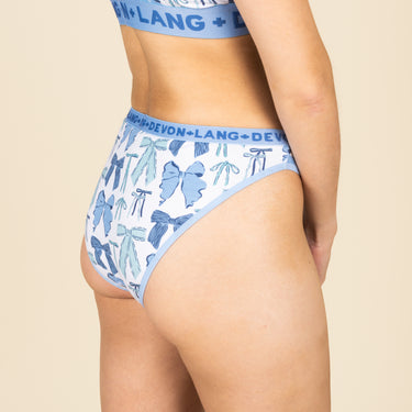 Katrina French Bikini - Blue Bows
