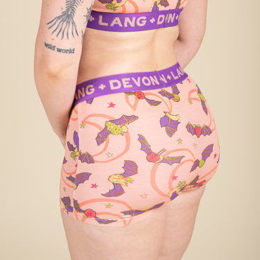 Bria Women's Boyshort - Fruit Bats