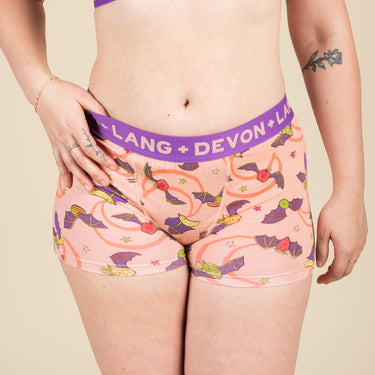 Bria Women's Boyshort - Fruit Bats