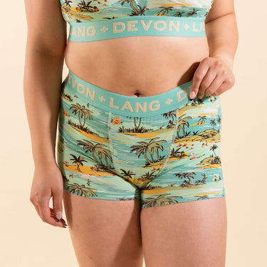 Bria Women's Boyshort - Island