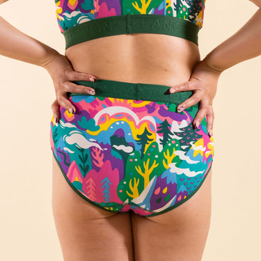 Bria Bikini Brief - Fantasy Mountain
