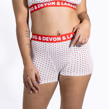 Bria Women's Boyshort - Cinnamon Hearts