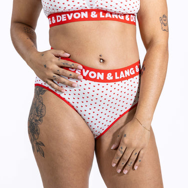 Bria Bikini Brief - Cinnamon Hearts