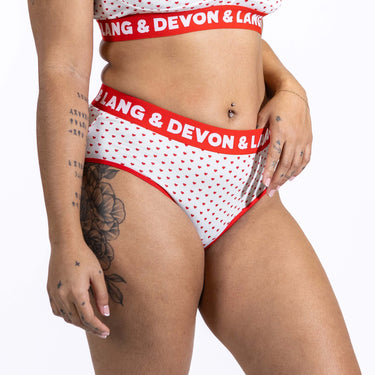 Bria Bikini Brief - Cinnamon Hearts