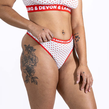 Katrina Everyday Thong - Cinnamon Hearts