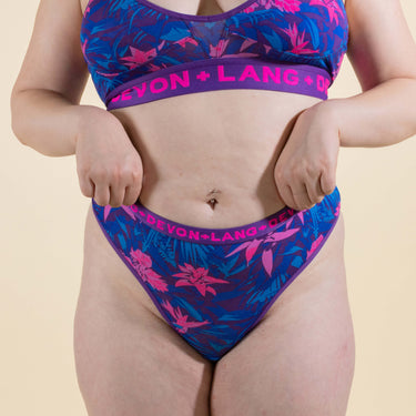 Katrina Everyday Thong - Bromeliad Ultra Violet