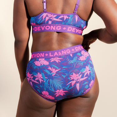 Bria Bikini Brief - Bromeliad Ultra Violet