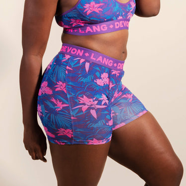 Bria Women's Boxer Brief - Bromeliad Ultra Violet