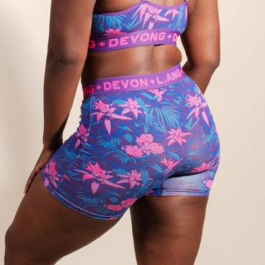 Bria Women's Boxer Brief - Bromeliad Ultra Violet