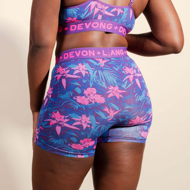 Bria Women's Boxer Brief - Bromeliad Ultra Violet