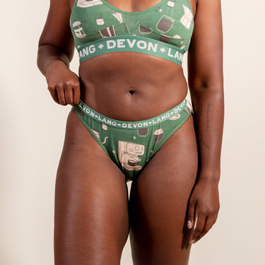 Katrina French Bikini - Coffee