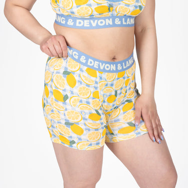 Bria Women's Boxer Brief - Lemon Squeezy