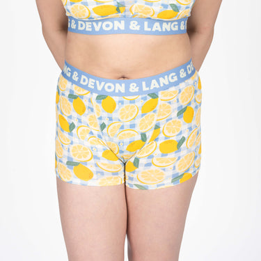 Bria Women's Boyshort - Lemon Squeezy
