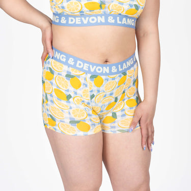 Bria Women's Boyshort - Lemon Squeezy