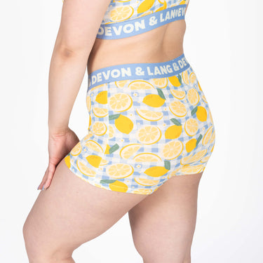 Bria Women's Boyshort - Lemon Squeezy