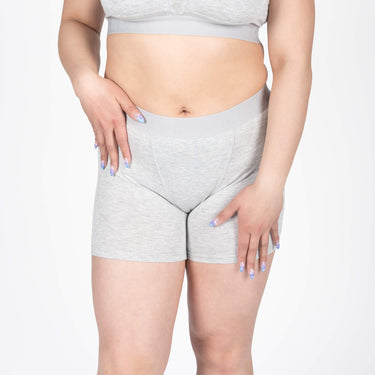 Bria Women's Boxer Brief - Heather Grey