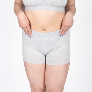 Bria Women's Boyshort - Heather Grey