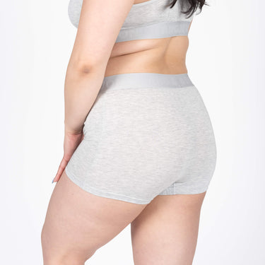 Bria Women's Boyshort - Heather Grey