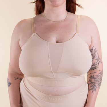 Bria Bralette - No Mesh Panels - Sand