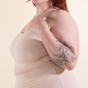 Bria Bralette - No Mesh Panels - Sand