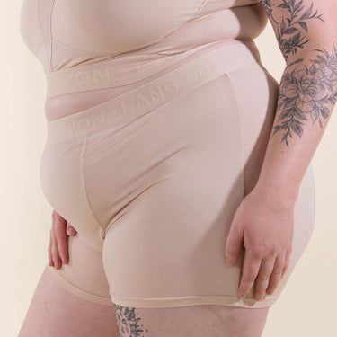 Bria Women's Boyshort - Multi-Packs - No Mesh Panels - Sand