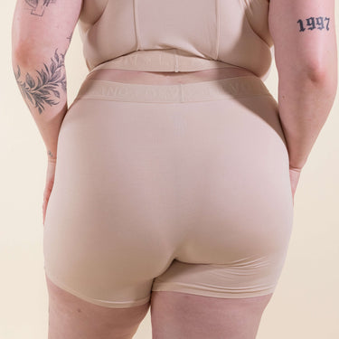 Bria Women's Boyshort - Multi-Packs - No Mesh Panels - Sand