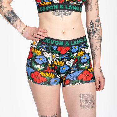 Bria Women's Boyshort | Vivid Bloom