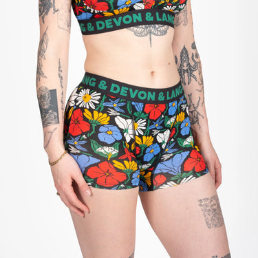 Bria Women's Boyshort | Vivid Bloom